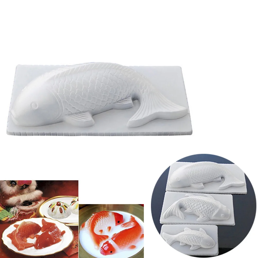 

Mold Chinesesilicone Jelly Steam Chocolate Fondant Molds New Year Baking Niangao Simple Candy Pudding Cake Tool Funny Carp Lucky