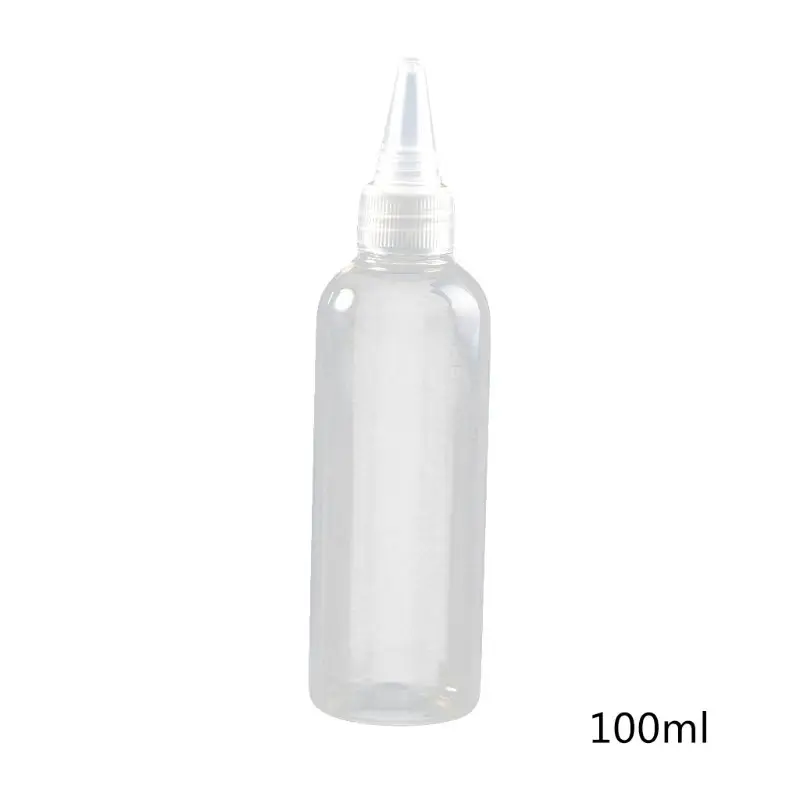 

100ml/3.5oz Plastic Squeeze Bottle Squeezable Dispensing Liquid Dropper Bottles Travel Empty Containers for Sauce Lotion