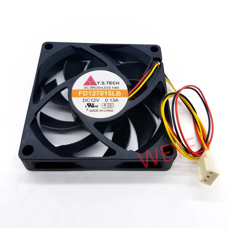 

Вентилятор охлаждения для сервера Y.S TECH FD127015LB, 12 В, 0,13 А, 70x70x15 мм