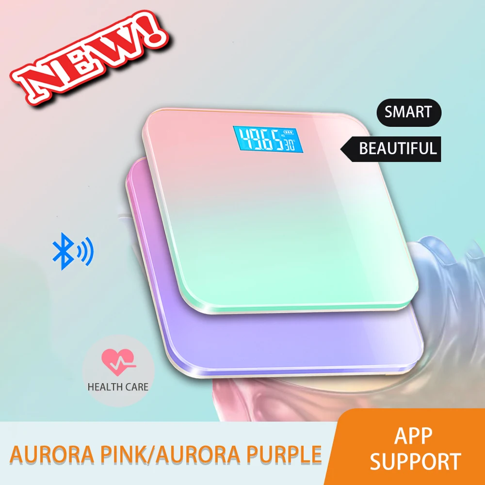 

Bathroom Scale Floor Smart Digital Peso Electric Body Fat Weight With Screen For Home And Bedroom Baby Measuring Girly Pink