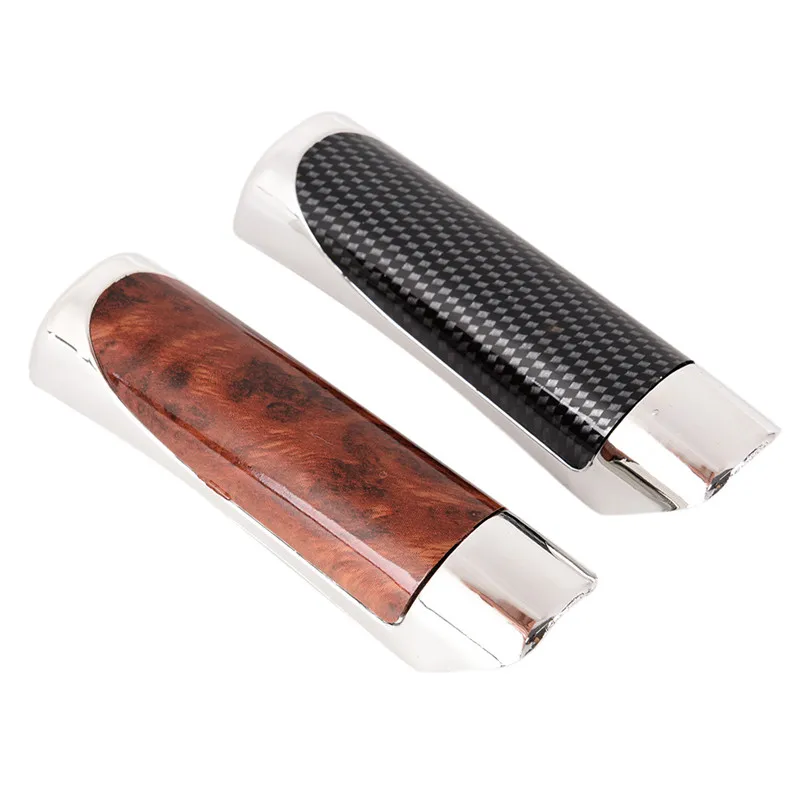 

Wooden Style Hand Brake Ebrake Handle Hand Break Protect Cover Car Carbon Fiber Sleeve 1pc