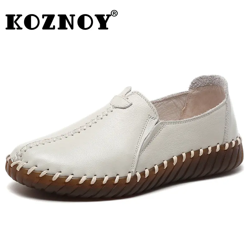 

Лоферы женские из натуральной кожи, 2 см, на плоской подошве