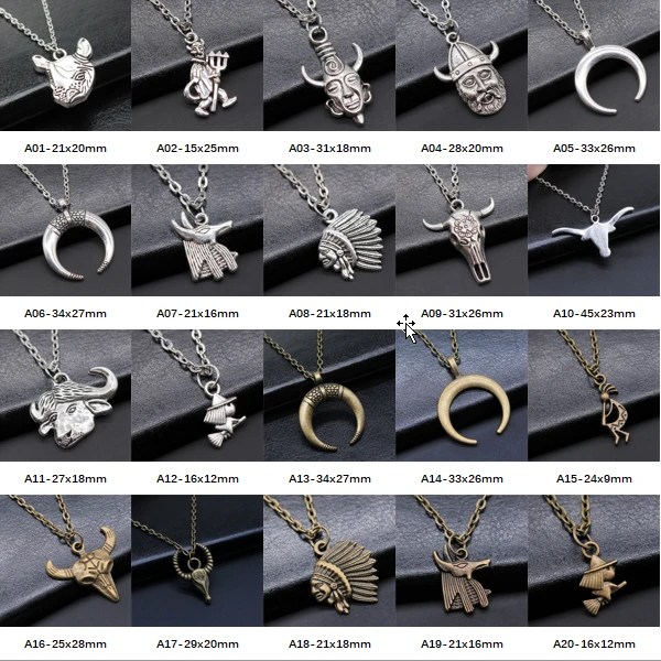 

New Arrival Chief Bull God Charms Pendants Necklace Female Gift Fashion