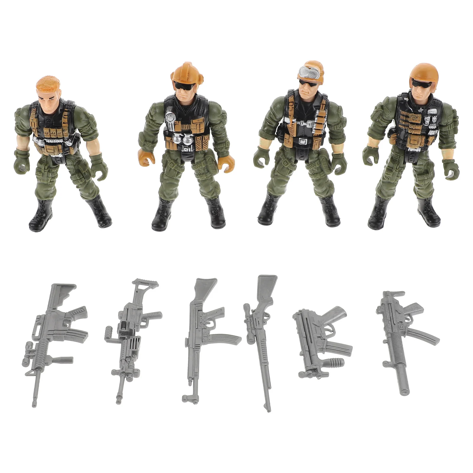 1 Set of Plastic Soldier Model Kids for Children Games