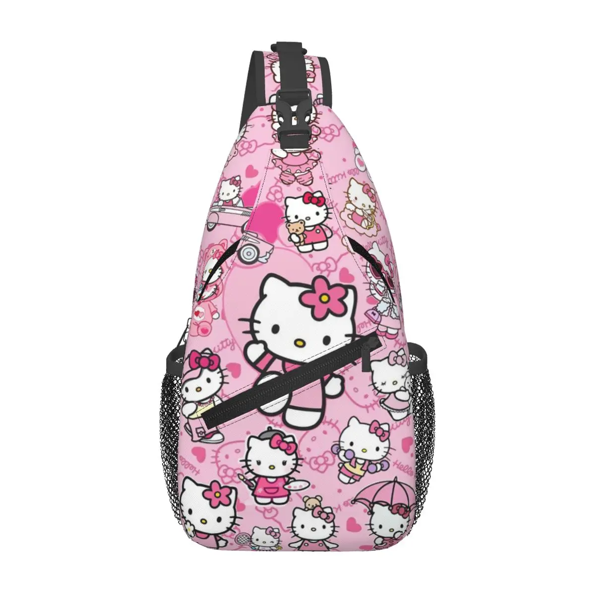 Рюкзак на плечо с рисунком Hello Kitty Cat мужской и женский повседневный рюкзак для