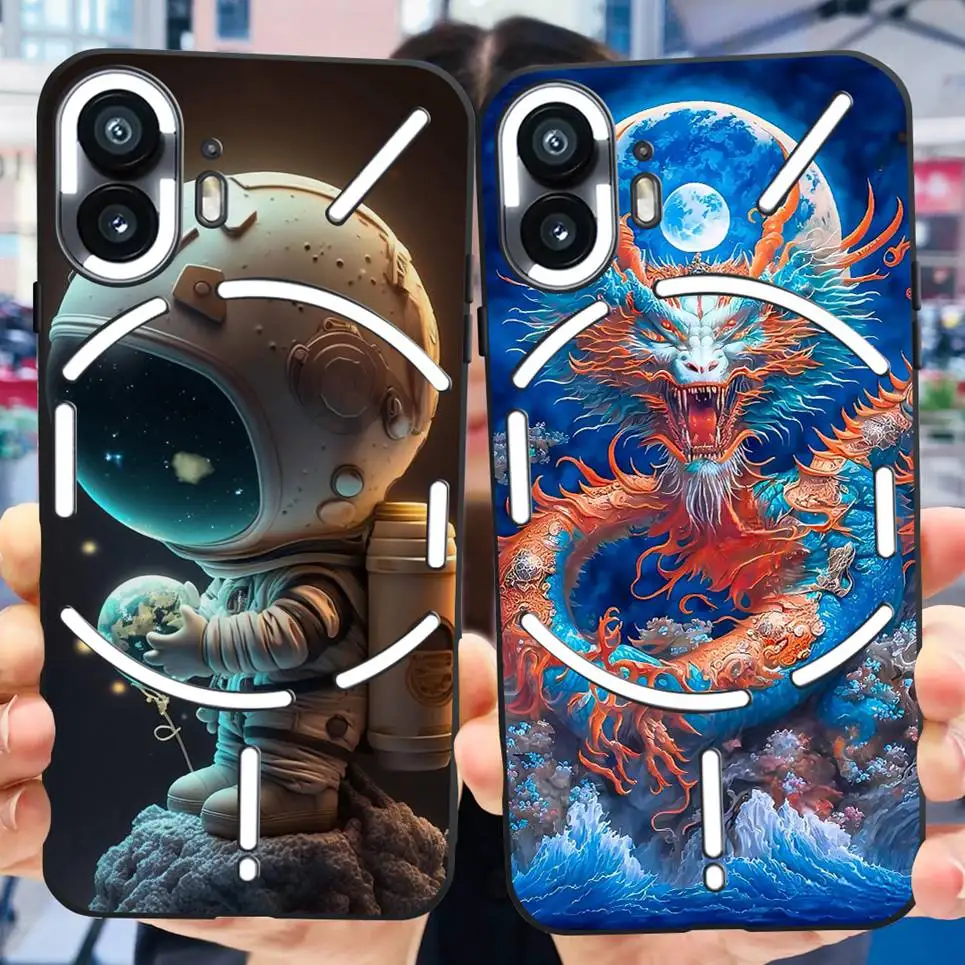 Чехол для телефона ничего 2 1 задняя крышка мультяшный дракон космос человек