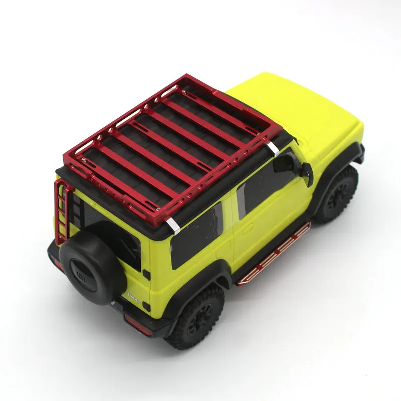 Фото Модель Xiaomi 1/16 Jimny, запчасти для модификации и модернизации автомобиля с дистанционным управлением, аксессуары из алюминиевого сплава, багажная стойка, лестница №4