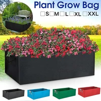 grow bags non woven fabric raised garden bed rectangle planting container grow bags fabric planter pot for plants nursery pot