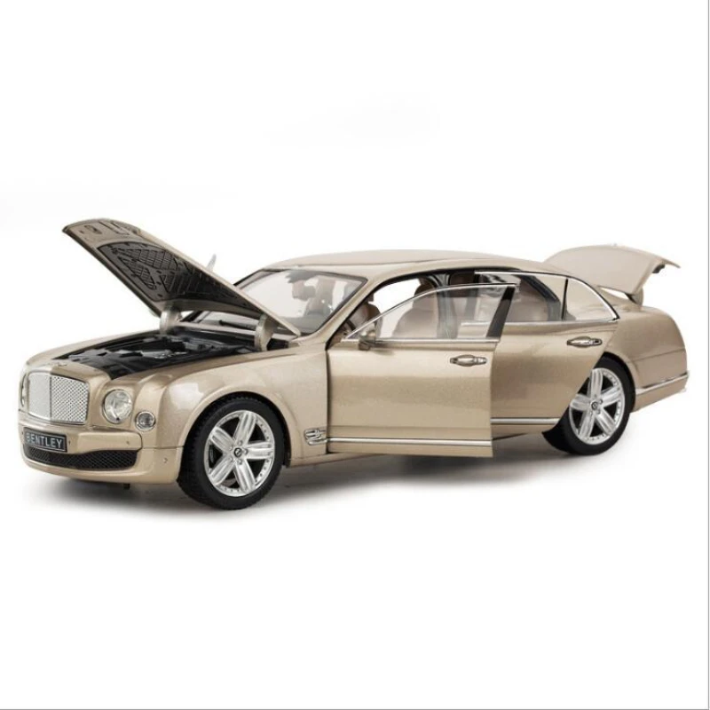 1:18 Bentley Mulsanne Starlight модель статического автомобиля из сплава 6 мест можно открывать