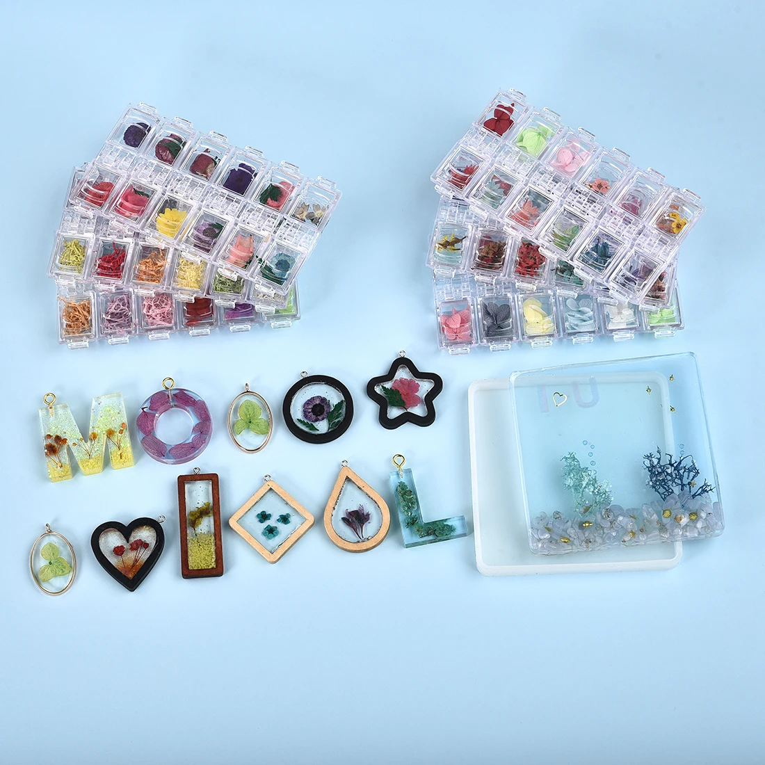 

1 BOX Real Dried Flower Dry Plants For Aromatherapy Candle Epoxy Resin Pendant Necklace Jewelry Making Craft DIY Accessories