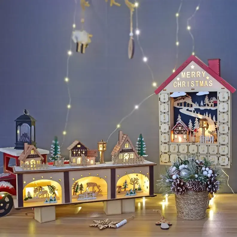 DIY креативный календарь коробка настольные украшения окно макет реквизит