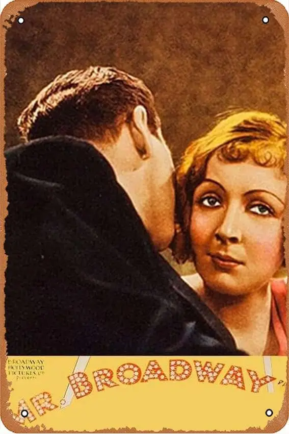 Mr. Brodwy Move Metl Sgns Decorcn Vntge Tn 12x8 nch ron Pntng Wll Decor Resturnt Br Cfe Club Ktchen