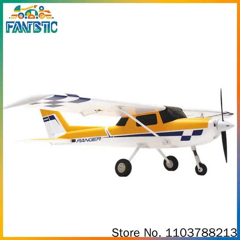 Фото Радиоуправляемая модель самолета FMS RC Fixed Wing Ranger V2 1220 мм из EPO с металлическим шасси, для начинающих, тренировочный, на пульте управления, для хобби №1