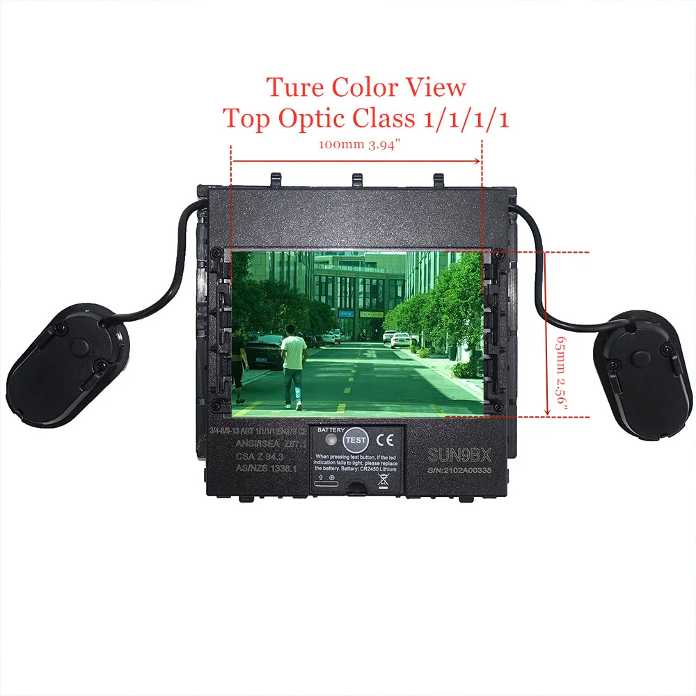 

TywelMaster Сварочный шлем-фильтр 100x65 мм автоматическое затемнение