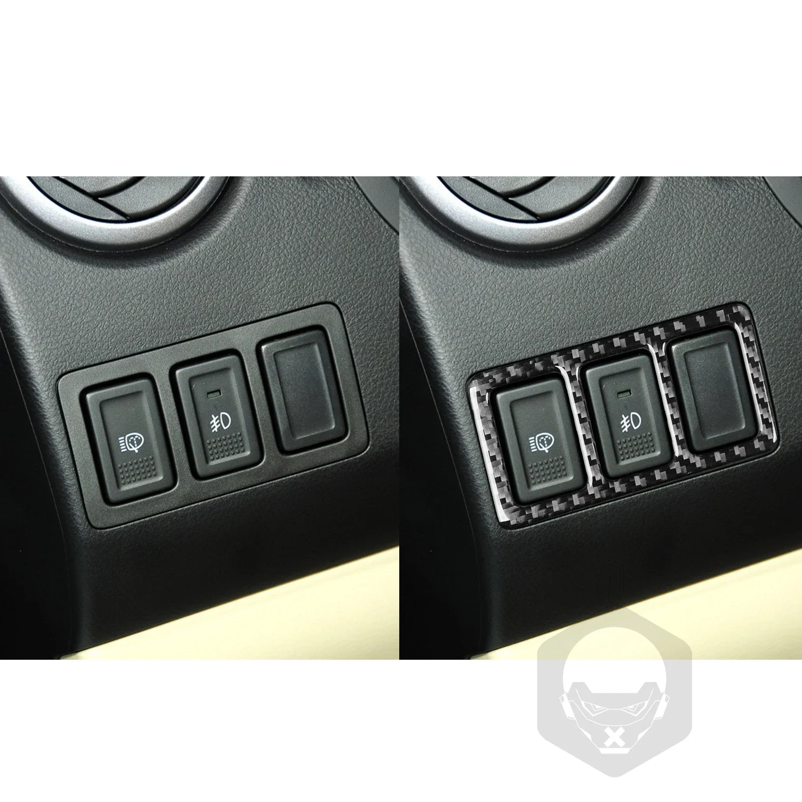 Для Suzuki Grand Vitara 2006-2013 автомобильные аксессуары из настоящего углеродного волокна