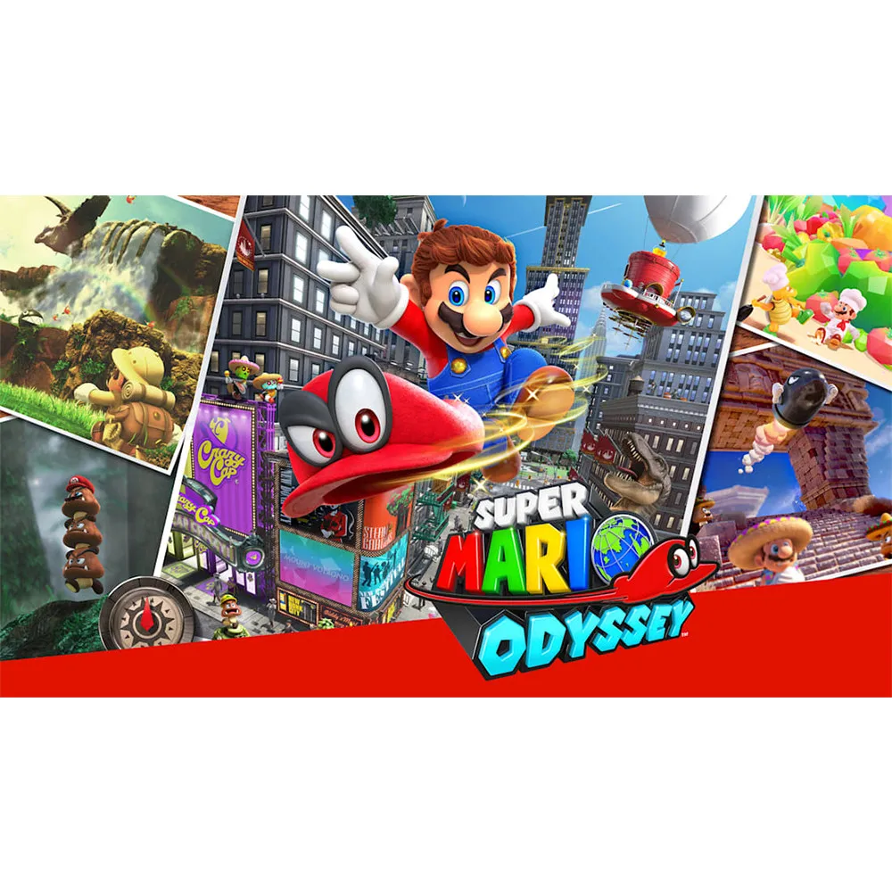 Игровая консоль Nintendo Switch Super Mario Odyssey портативная настольная ТВ-режимная