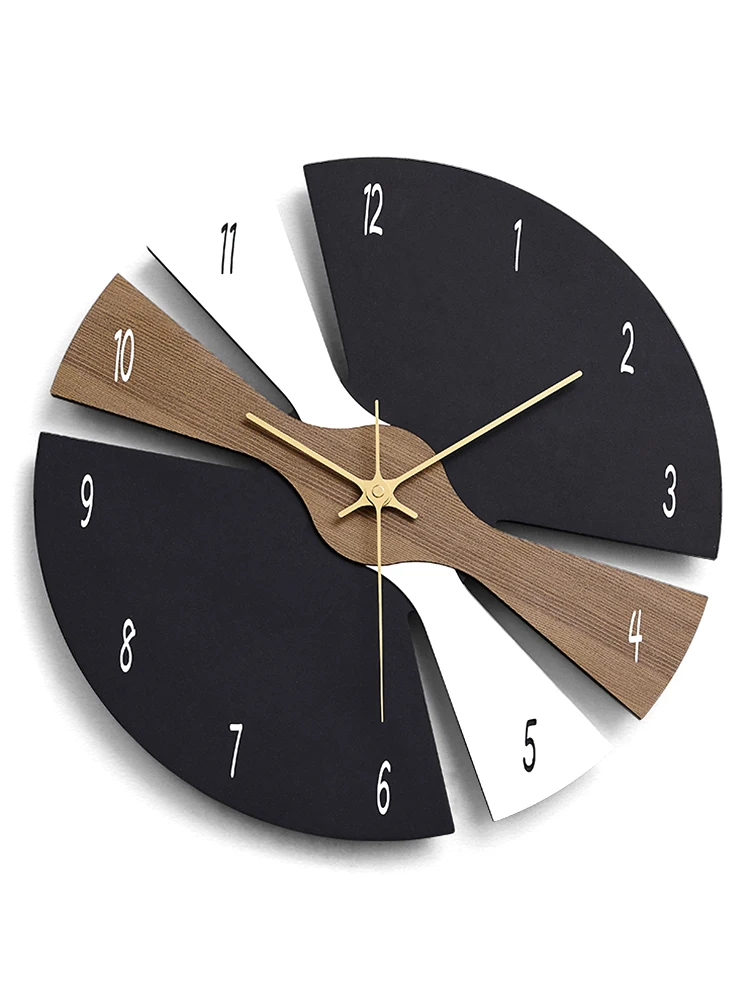 

Nordic Large Wall Clock Modern Wood Silent Watches Creative Luxury Clocks Wall Home Decor Living Room Decoration Gift Ideas