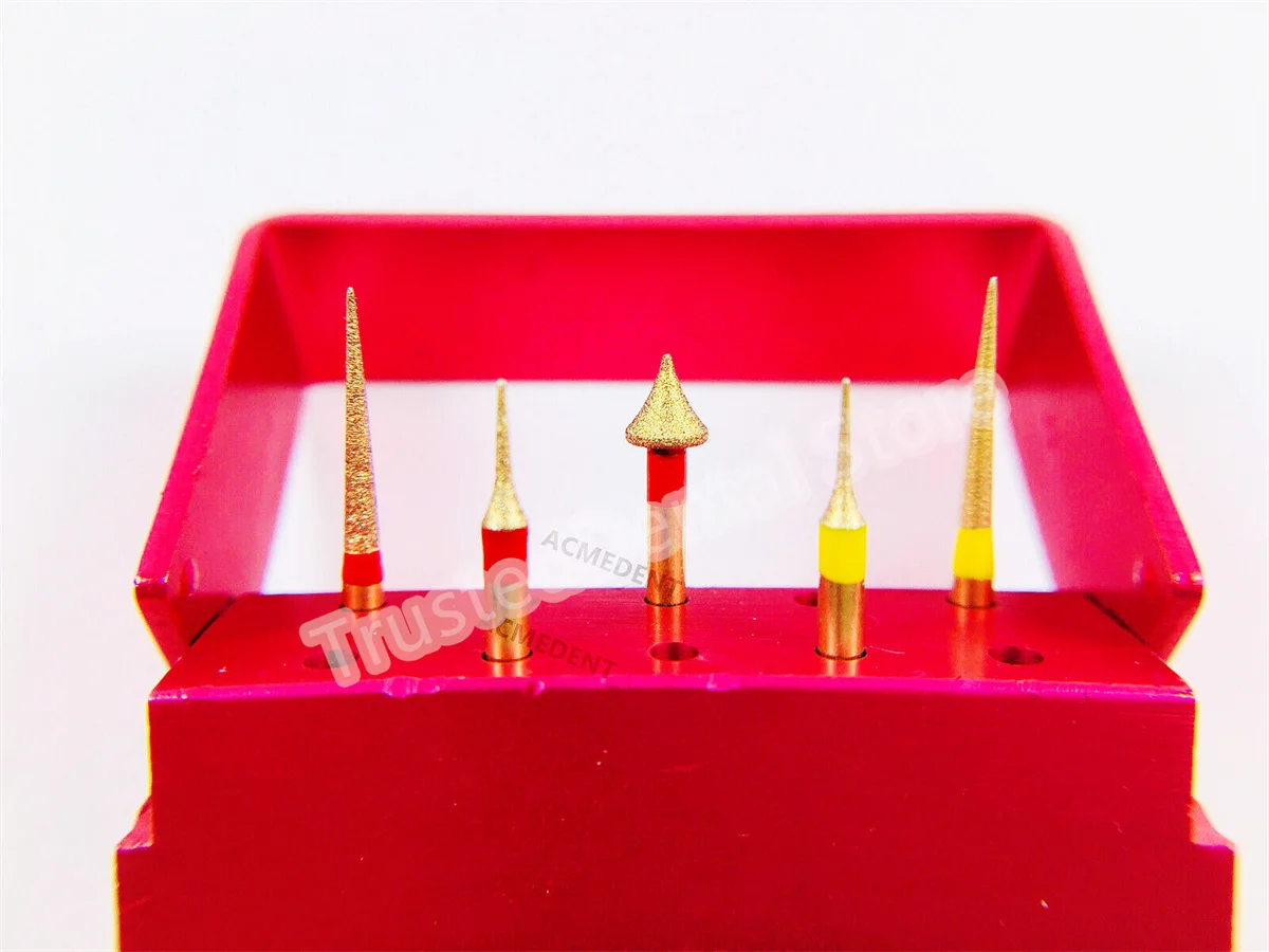 

5 шт./компл. зубной золотистый интерпроксимальный эмалевый редуктор IPR шлифовальный полировальный Бур