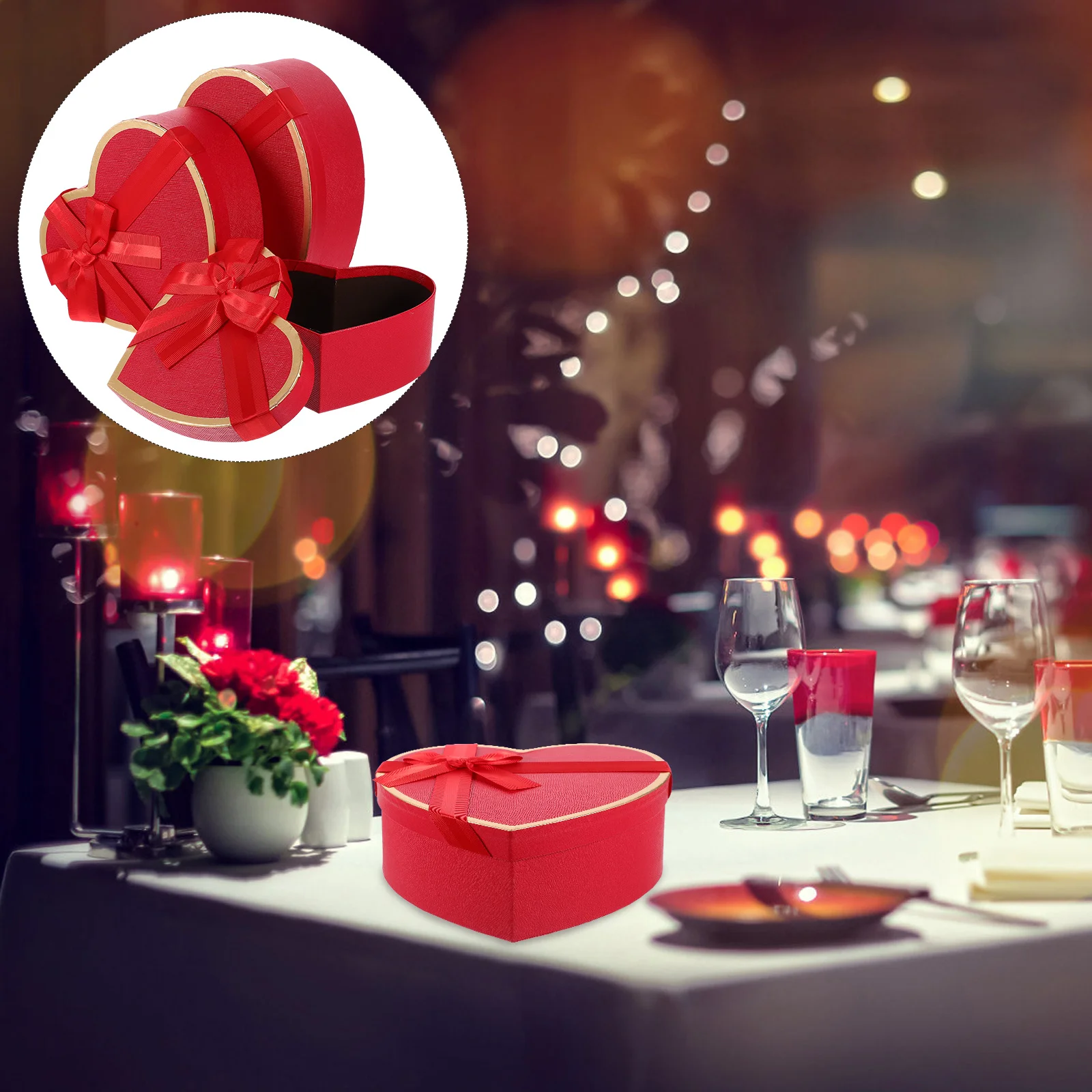 3 шт. Подарочная коробка Сердце Коробки для клубники Цветы Картонная упаковка