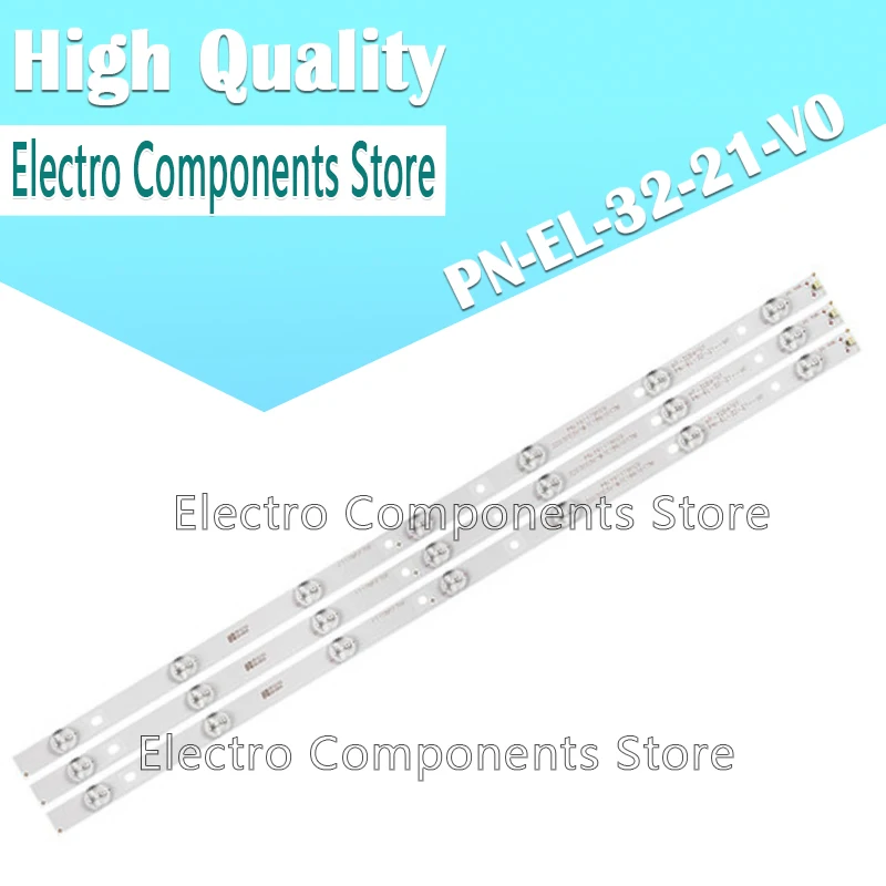 1Set=3Pcs LED Strip XS-596 TH-32D410T TX-32ES400B TX-32FS500B Backlight Strip PN-EL-32-21-V0 610mm LED Strip Backlight 3V