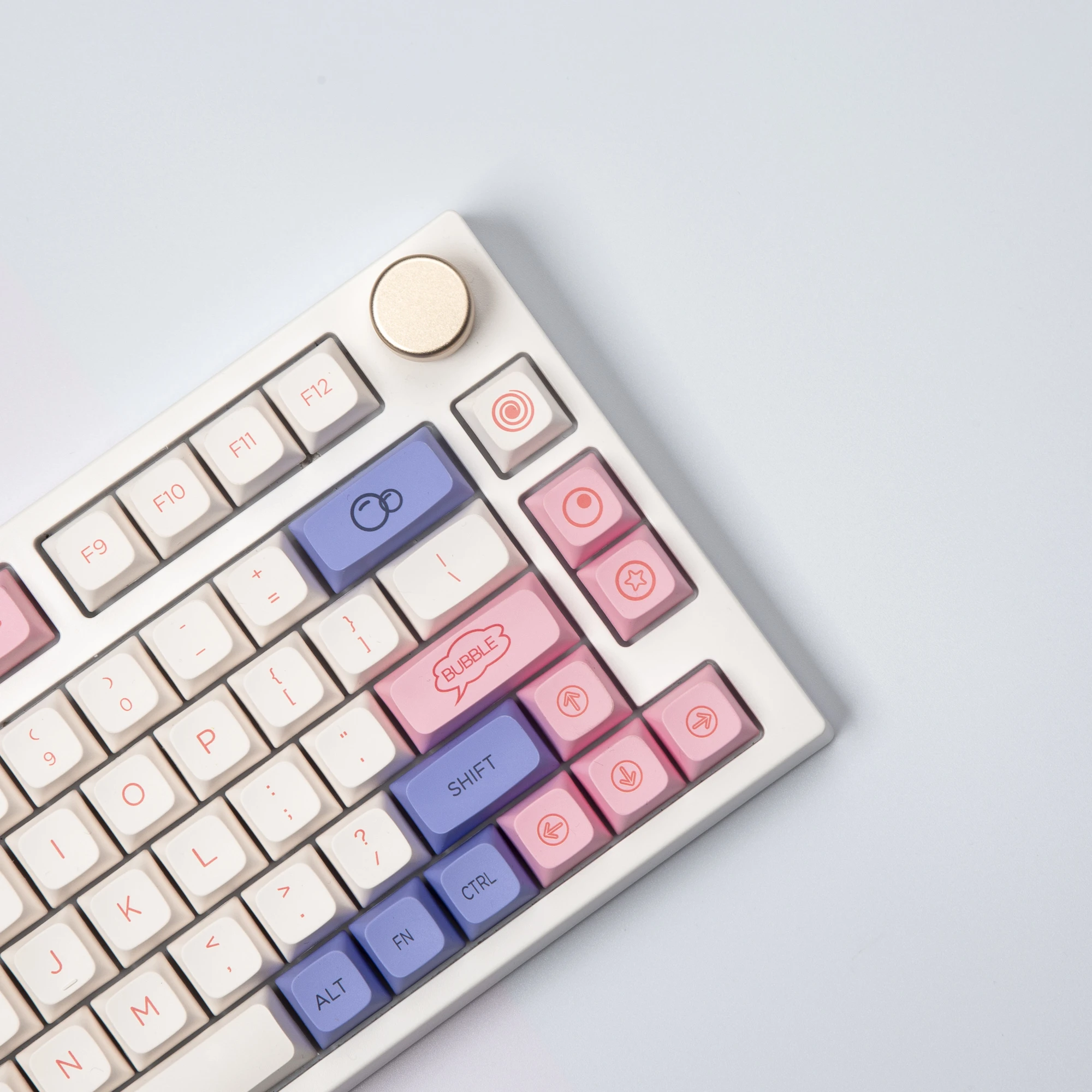 

Cute bubble Keycaps 127 Keys XDA Profile PBT Dye Sublimation Mechanical Keyboard Keycap For MX Switch Fit 61/64/68/87/96/104