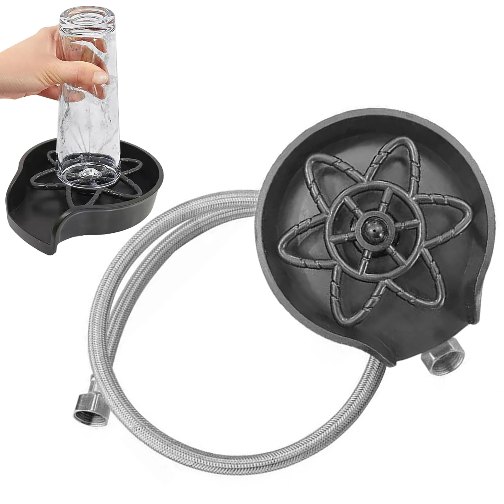 

Стеклянный ополаскиватель | Стеклянный ополаскиватель для кухонной раковины, аксессуары для кухонной раковины ABS Mate