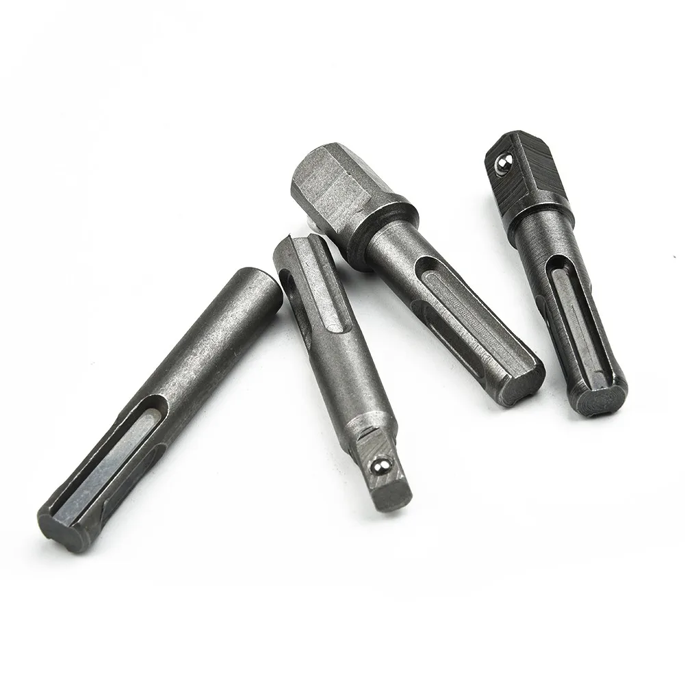 

4 Pcs SDS Plus Hammer Drill Adapter Electrical Impact Driver Socket Hex Universal Bit Chuck For Power Tools Accessories