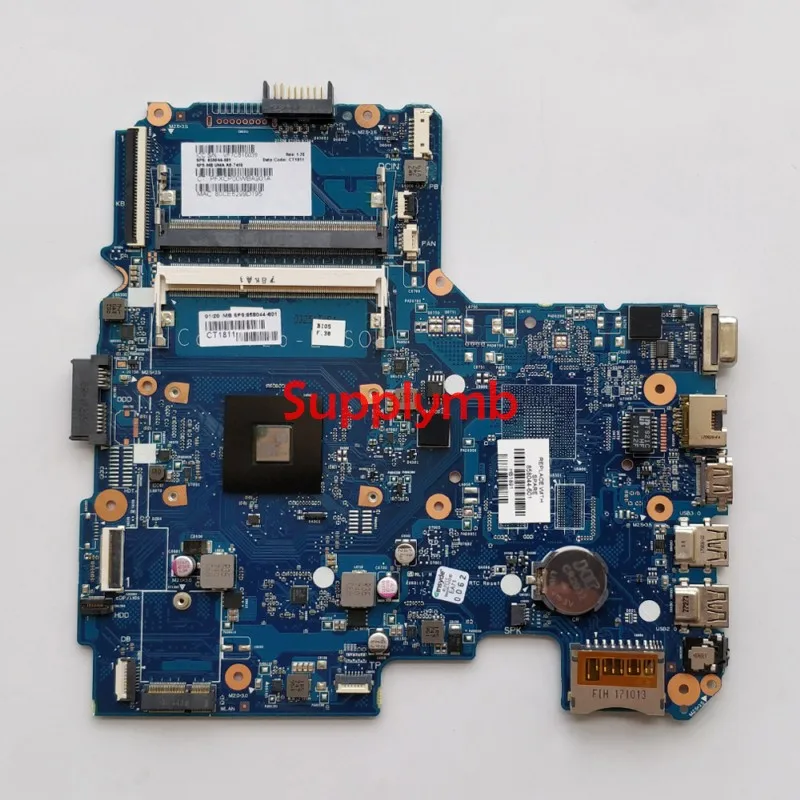858044-601 Motherboard UMA A8-7410 CPU 6050A2822801-MB-A02 for HP NoteBook 14-AN Series PC Laptop Mainboard 858044-001 Tested
