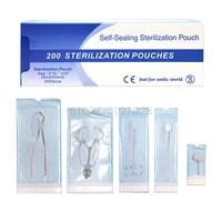 200pcs all size disposable sterile bag ziplock pocket medical grade sterilized pouch bags puncture self sealing tattoo supply