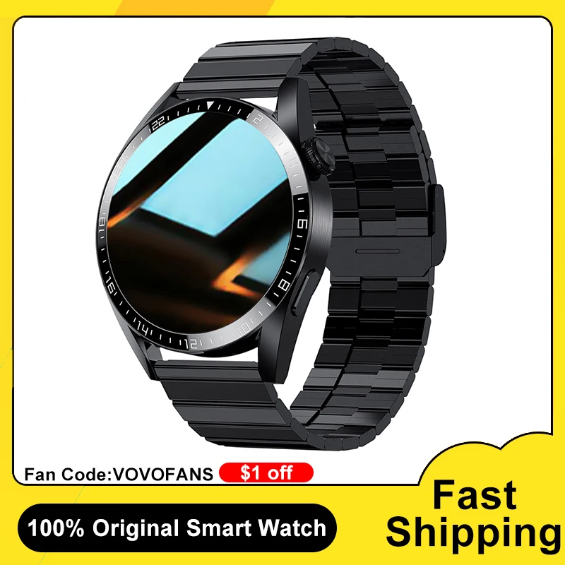Nuovo Full Circle Touch Screen Smart Watch Men Waterproof Sport Fitness multifunzione Bluetooth Call per Android IOS Watch GT3