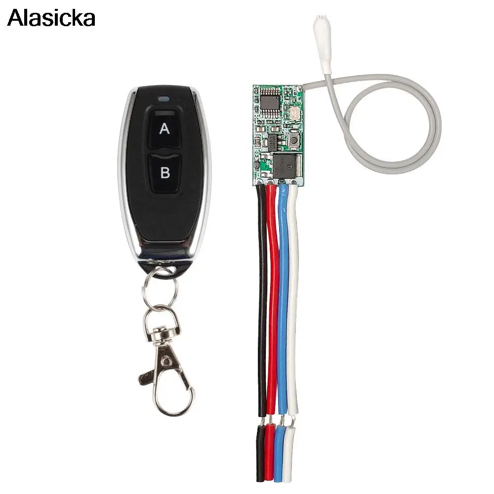 

Smart Mini Wireless RF 433Mhz Remote Control Switch Receiver Module DC 3.6V 12V 24V Access Control Bathroom Cabinet Light