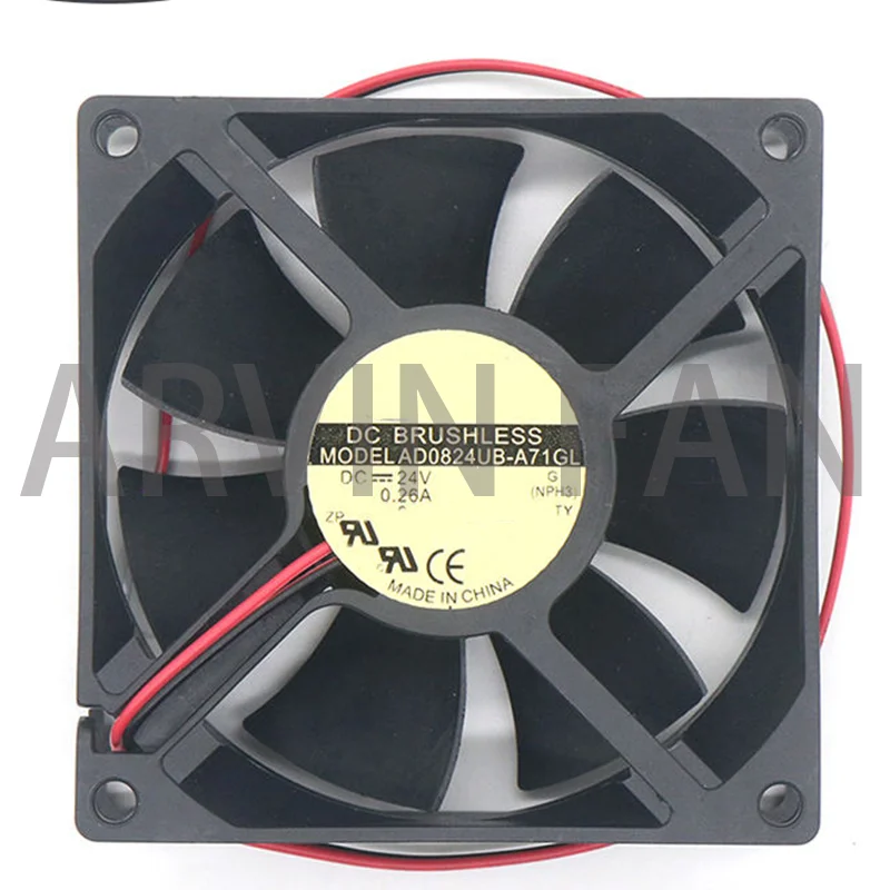 Оригинал 80x25 мм Φ 24V 0.26A 2-проводная осевая фотография