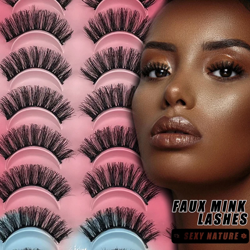 

DEVOSERVICE New D Curl 3D Mink Lashes 20 Pairs Thick Fluffy Natural Soft False Eyelashes Lashes Extensions Makeup wholesale