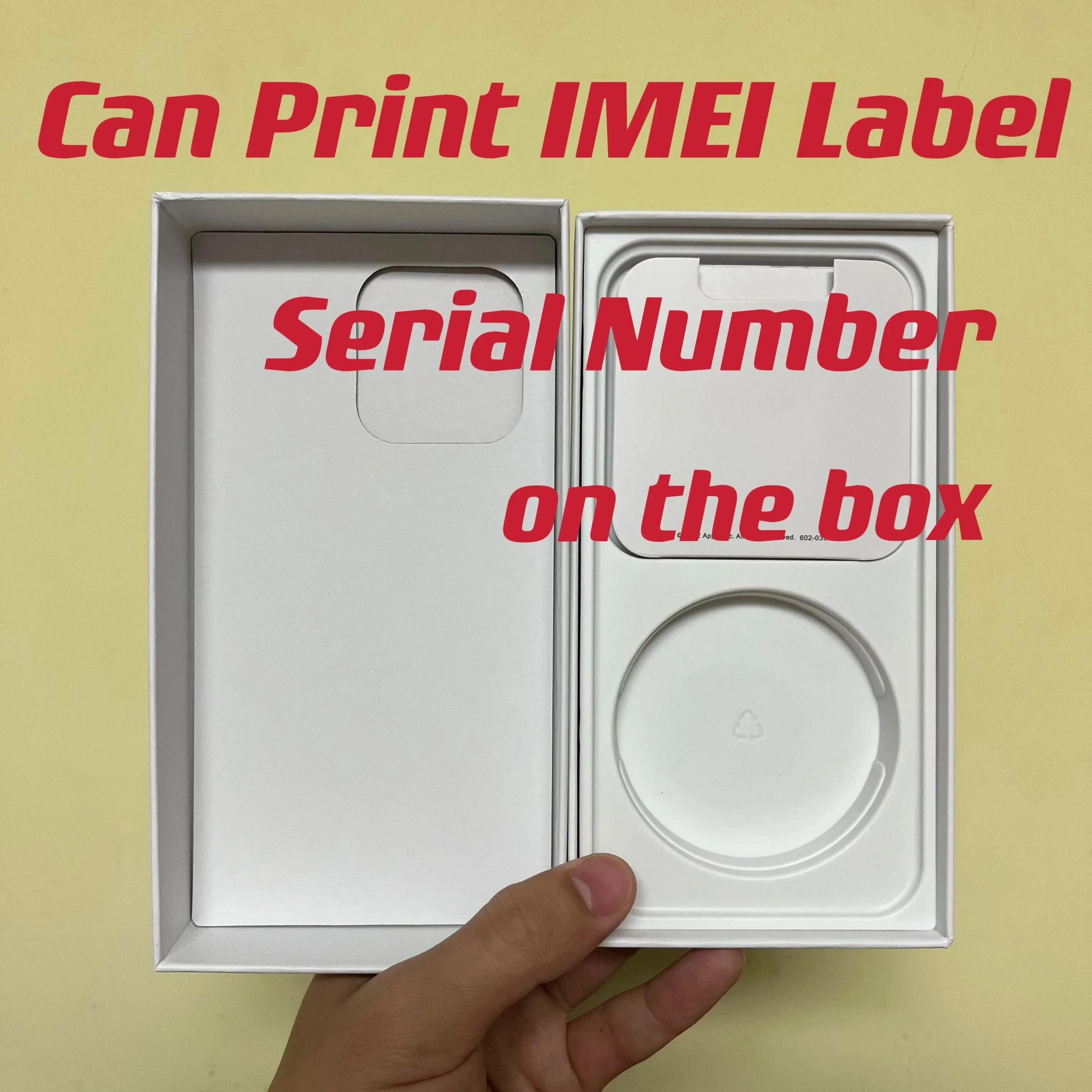 Индивидуальная упаковочная коробка для телефона IMEI iPhxne 16 15 14 13 pro Pro Max включая