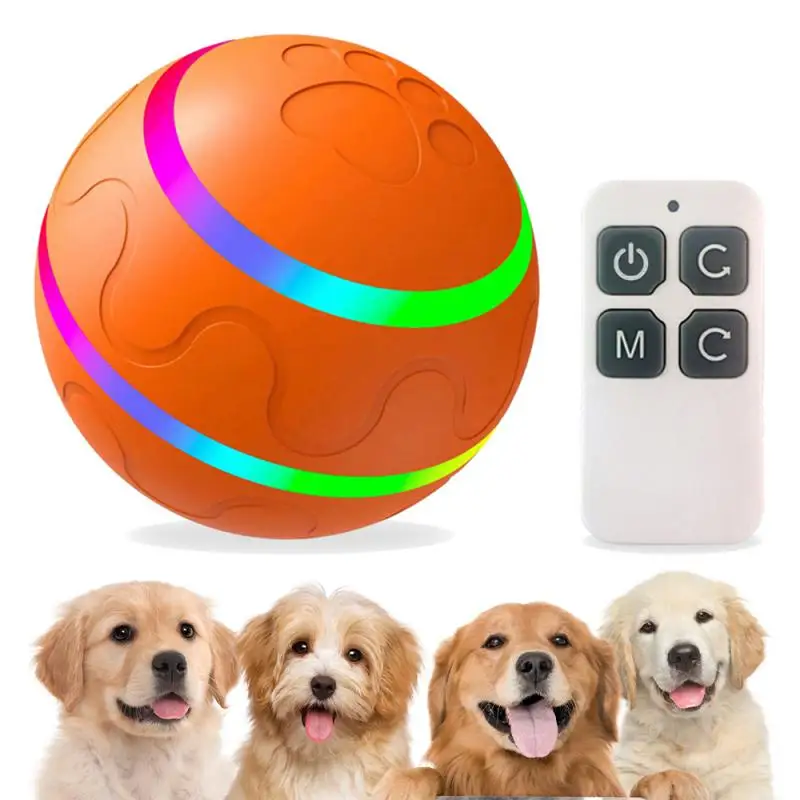 

2023 Smart Interactive Pet Toy For Dog Cat Ball USB Rechargeable Funny Electric Automatic Rotating Jumping Playing Rolling Ball