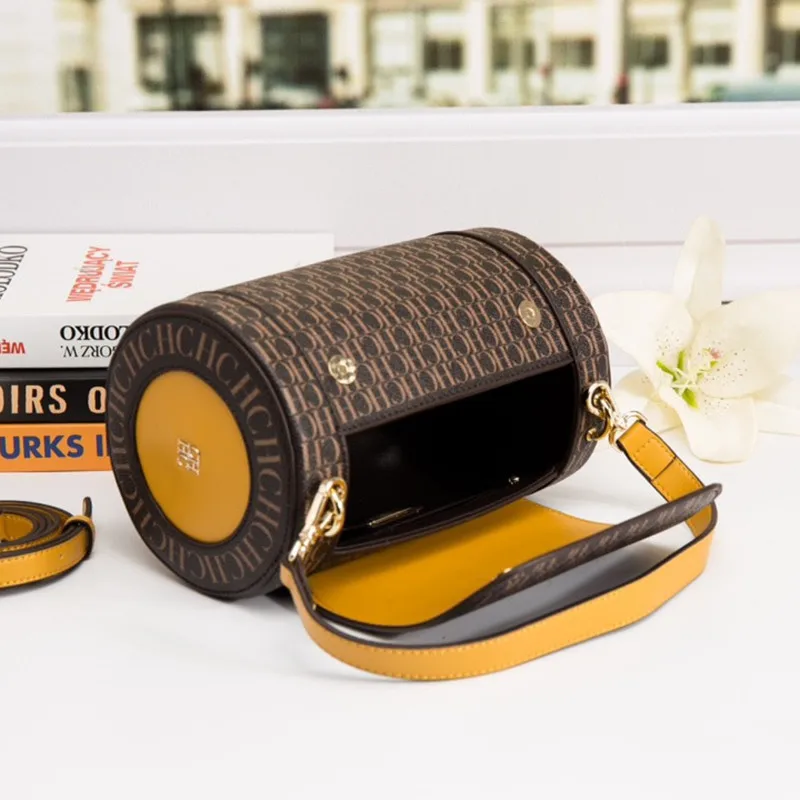 

CHCH HCHC 100% Genuine Leather Women Pillow Bag Ladies Single Shoulder Cylinder Bag 2022 New Style Purses and Handbags Gg Cc Sac