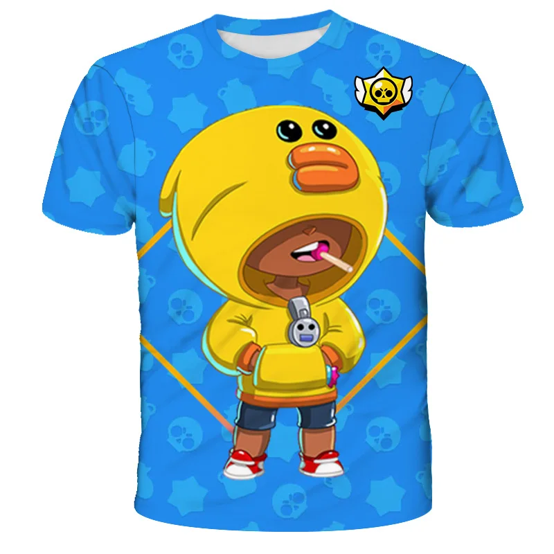 

Новинка, футболка Browlers с шипами и звездами, Детская футболка Max Leon, Детская футболка для стрельбы, 3d футболка, рубашка для девочек, одежда для ...