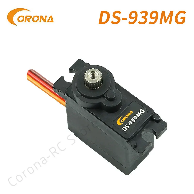 Цифровой Сервопривод Corona DS939MG, металлическая шестерня, 2,5 кг/12,5 сек/г, для радиоуправляемого летного самолета, радиоуправляемая модель робота