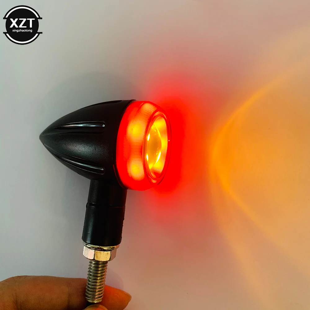 

2 шт., ярко-красный сигнал поворота для мотоцикла, 15 светодиодов