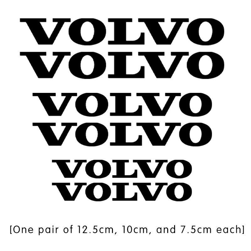 

Автомобильный тормозной суппорт, высокотемпературная водонепроницаемая виниловая наклейка для Volvo XC90 V90 V60 XC60 V40 S80 S60 S90 C40 XC40 V70 XC70