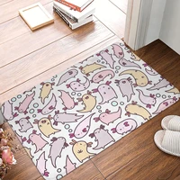 axolotl lover walking fish kitchen non slip carpet adorable flannel mat entrance door doormat floor decor rug