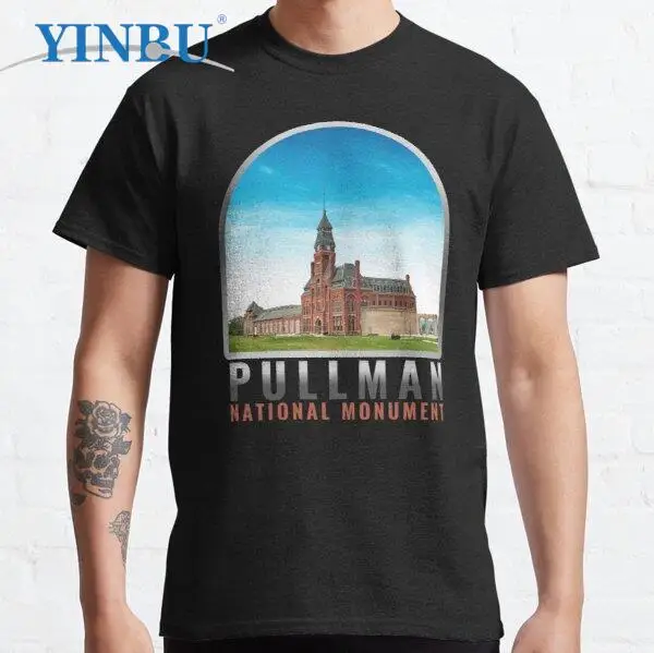 

Pullman National Monument Chicago Historic Usa Monuments For American Men's graphic t shirts for men 2023 streetwear