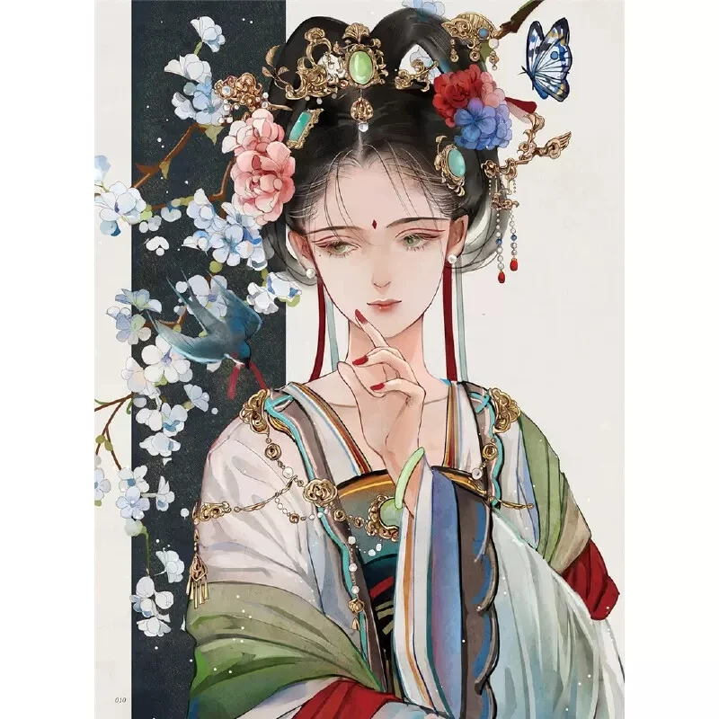 

New Ancient Style Chang Le Painting Collection Book Chinese Classic Beauty Girl illustration Art Painting Tutorial Book