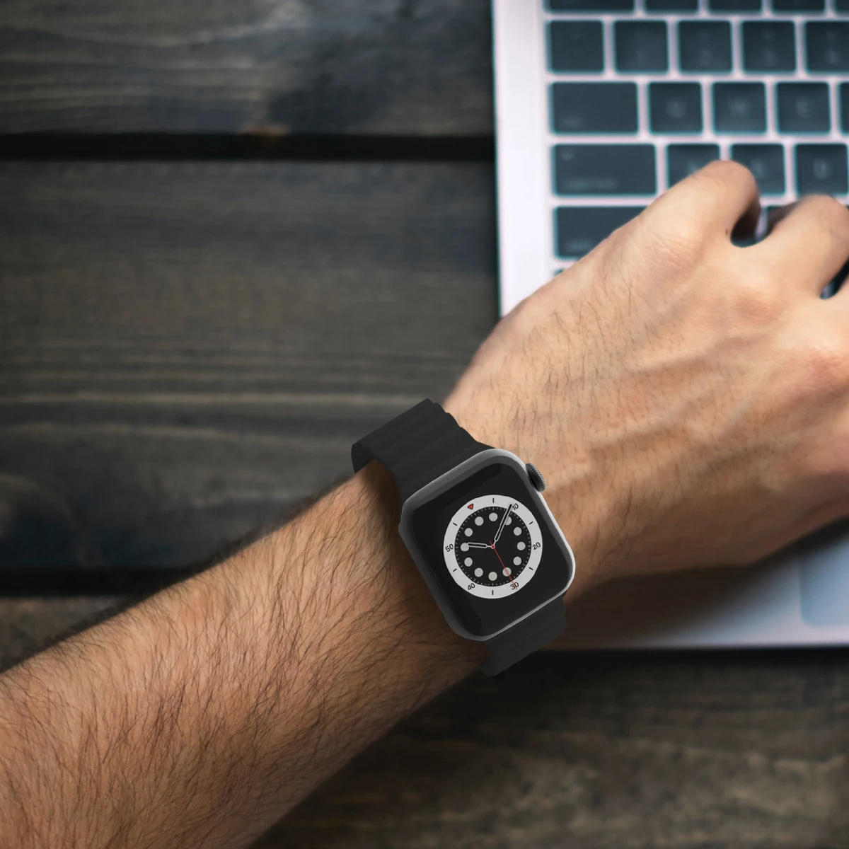 

Ремешок силиконовый для Apple Watch Band 44 мм 38 мм 42 мм 40 мм 41 мм 45 мм, браслет для iwatch Se 7 6 5 4 3 2 1 Series