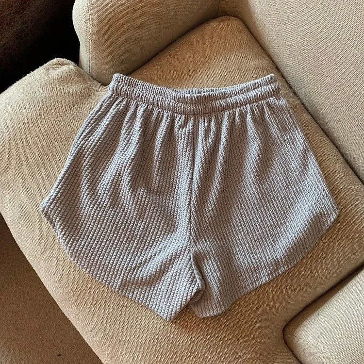 Summer Women Shorts Solid Color Cozy Casual Loose Yoga Running Sports Shorts Breathable Streetwear Hot Teens Wide Leg Bottoms