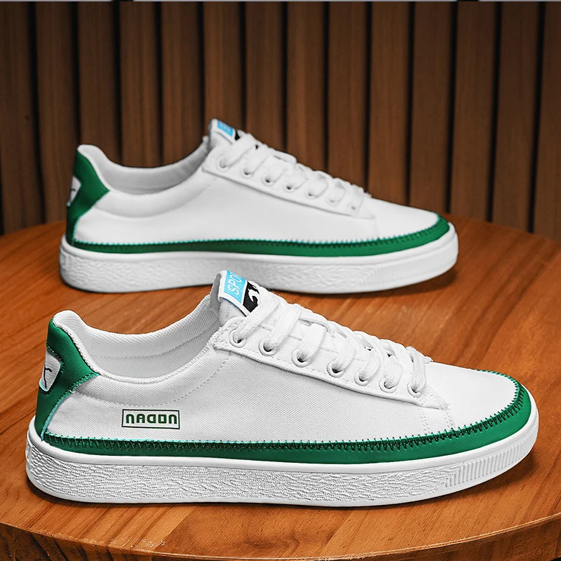 Fashion Orange Flat Mens Canvas Sports Shoes Breathable Low cut Man Skateboard Sneakers Comfort Wear-resistant Men Sports Shoes