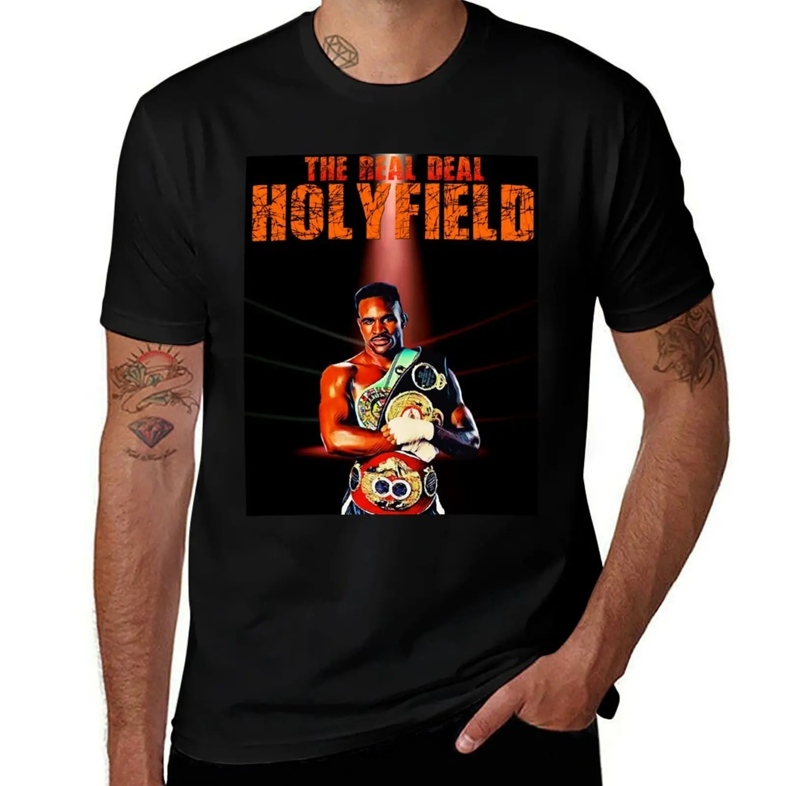 Фото Футболка Evander Holyfield большого размера, дышащая футболка. №1