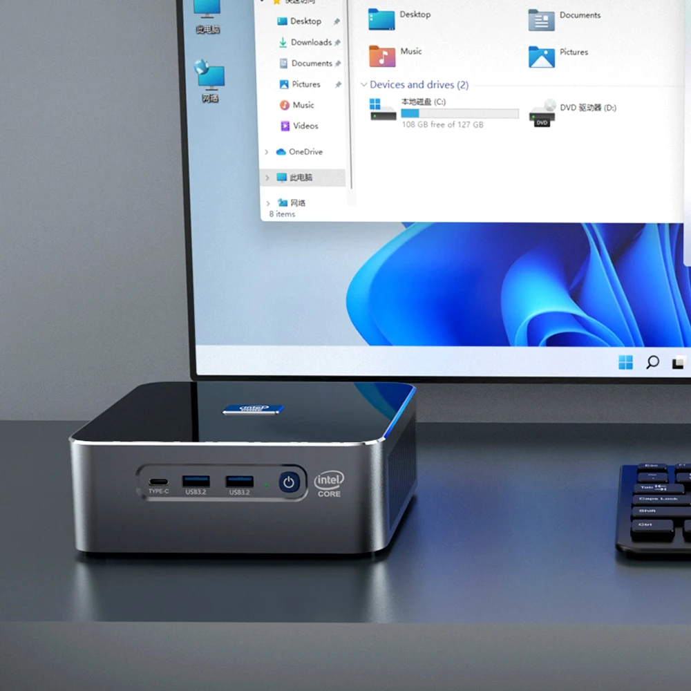 Мини-ПК S600 Intel i9 12900HK 12800H 14 ядер 20 потоков Windows 11/10 2x DDR4 NVME 8K NUC компактный HTPC - купить