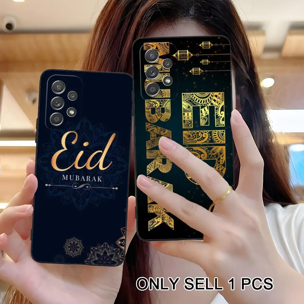 Фото Чехол для телефона Eid Mubarak для Samsung Galaxy A26 25 24 23 22 21 17 16 15 14 13 12 11 5G, мягкий противоударный чехол из ТПУ №4