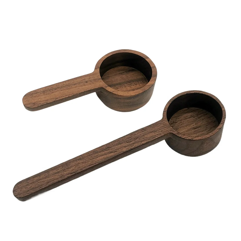 

2pcs Coffee Measuring Spoons Wooden Small Spice Oatmeal Tea Powder Spoons